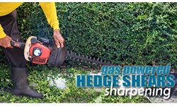 Gas Powered Hedge Shears Sharpening