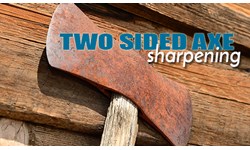 Two Sided Axe Sharpening