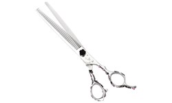 Washi D PT K 48T Black Rosebud Grooming Thinning Shear