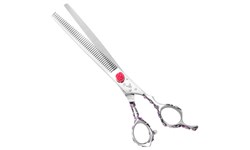 Washi D PT PK 48T Pink Rosebud Grooming Thinning Shear