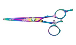 Washi ZQ 55 R Rainbow Flower Swivel Shears